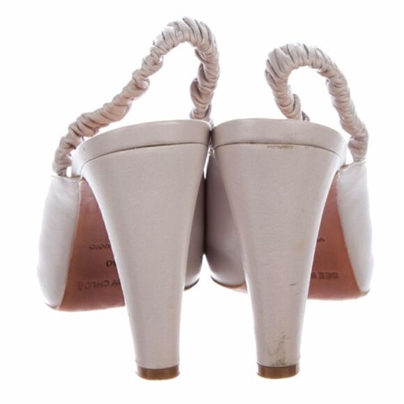 See by Chloe Lavender Peep Toe Heels 40 - Picture 4 of 7